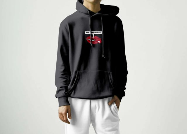 Yankee Burger Print Hoodie
