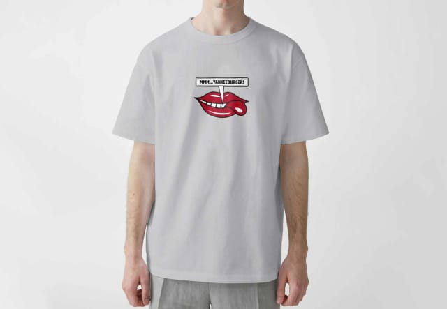 Men's Yankee Burger Print T-Shirt